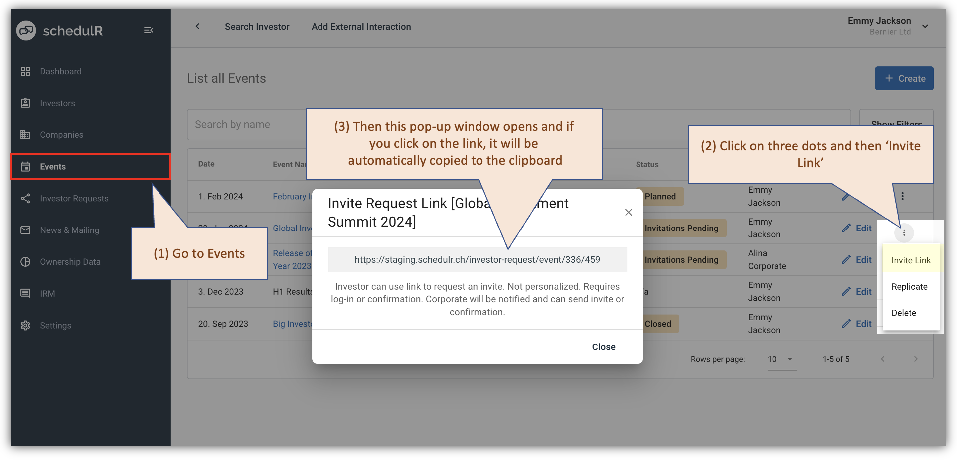Figure 15.2 – Sourcing an ‘Event Invite Request Link’