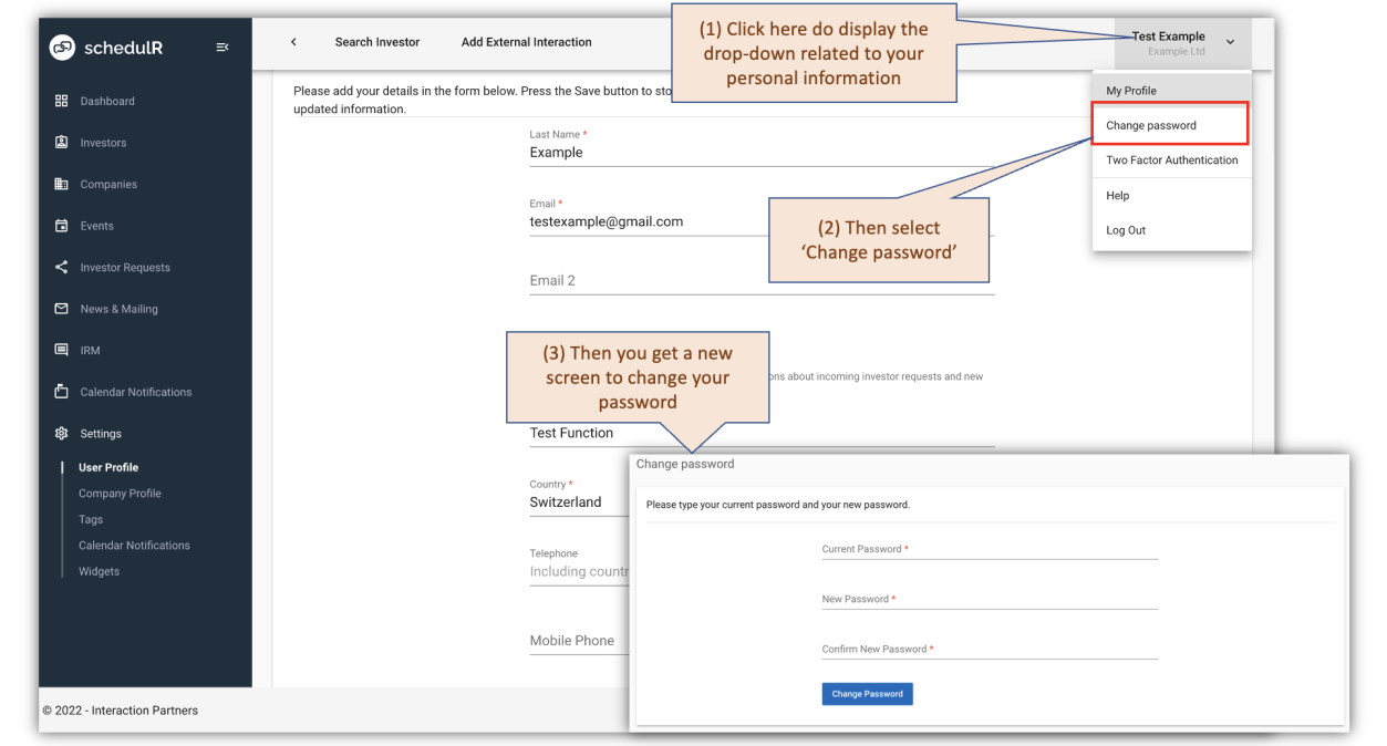 Figure 2.9 – Change password