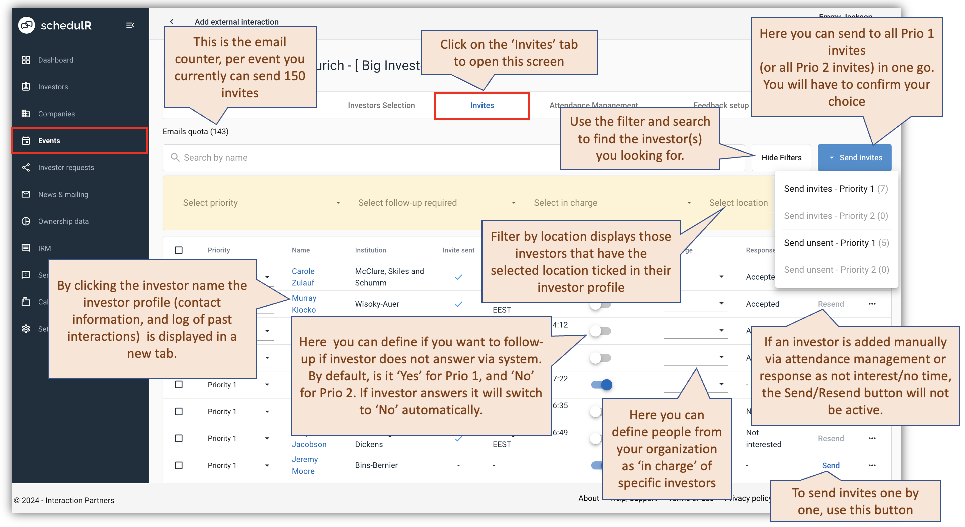 Figure 7.14 – Create/Edit Event – Invites