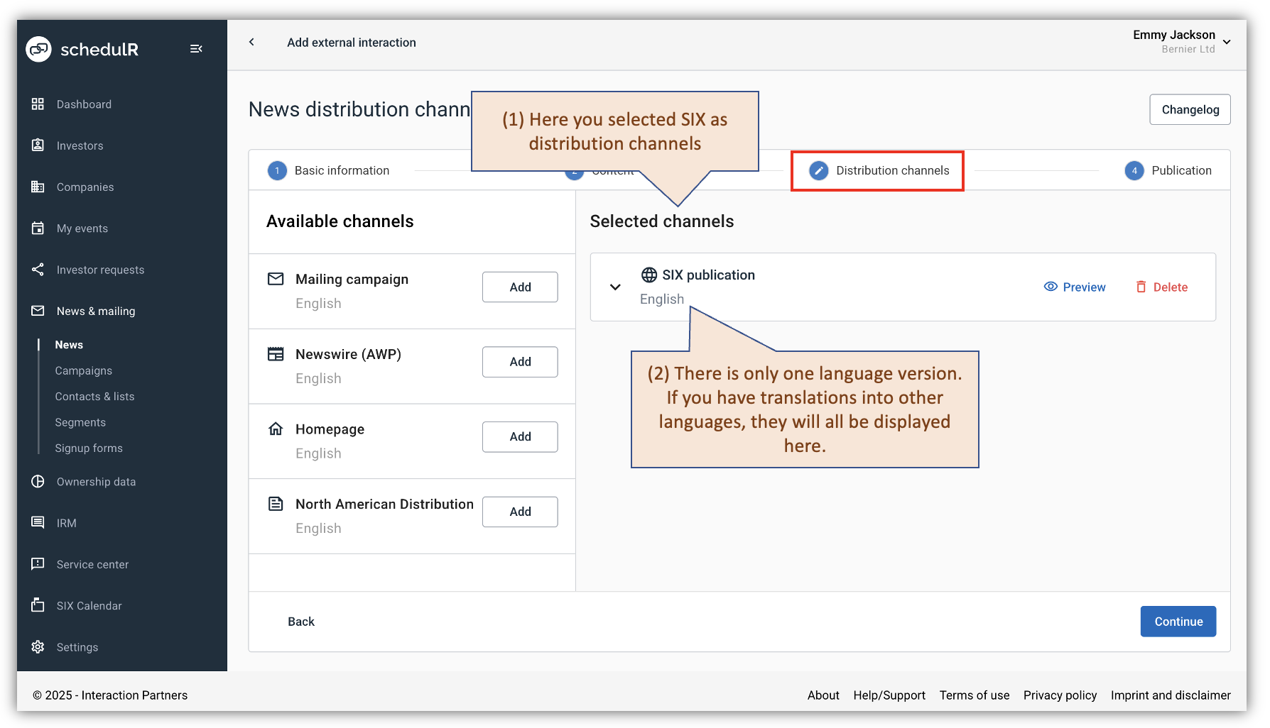 Figure 9.10 – News – Distribution Channel - SIX