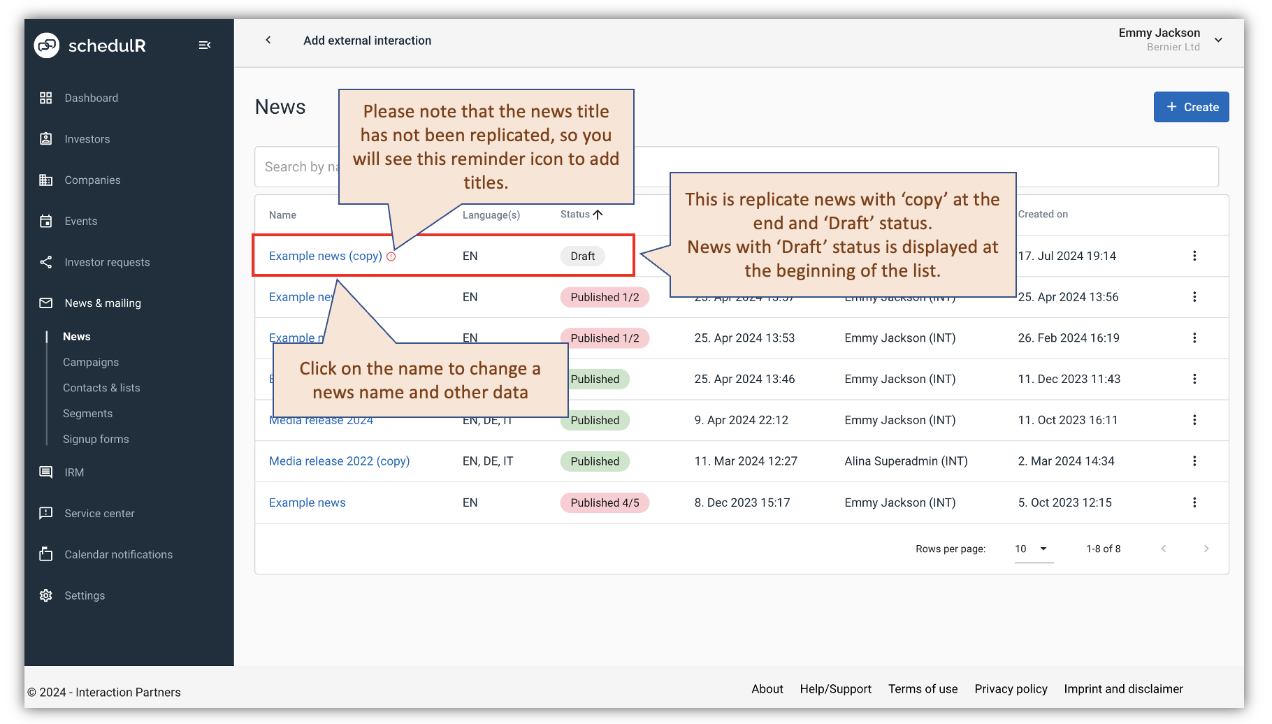 Figure 9.29 – News – Replicate a news item-2