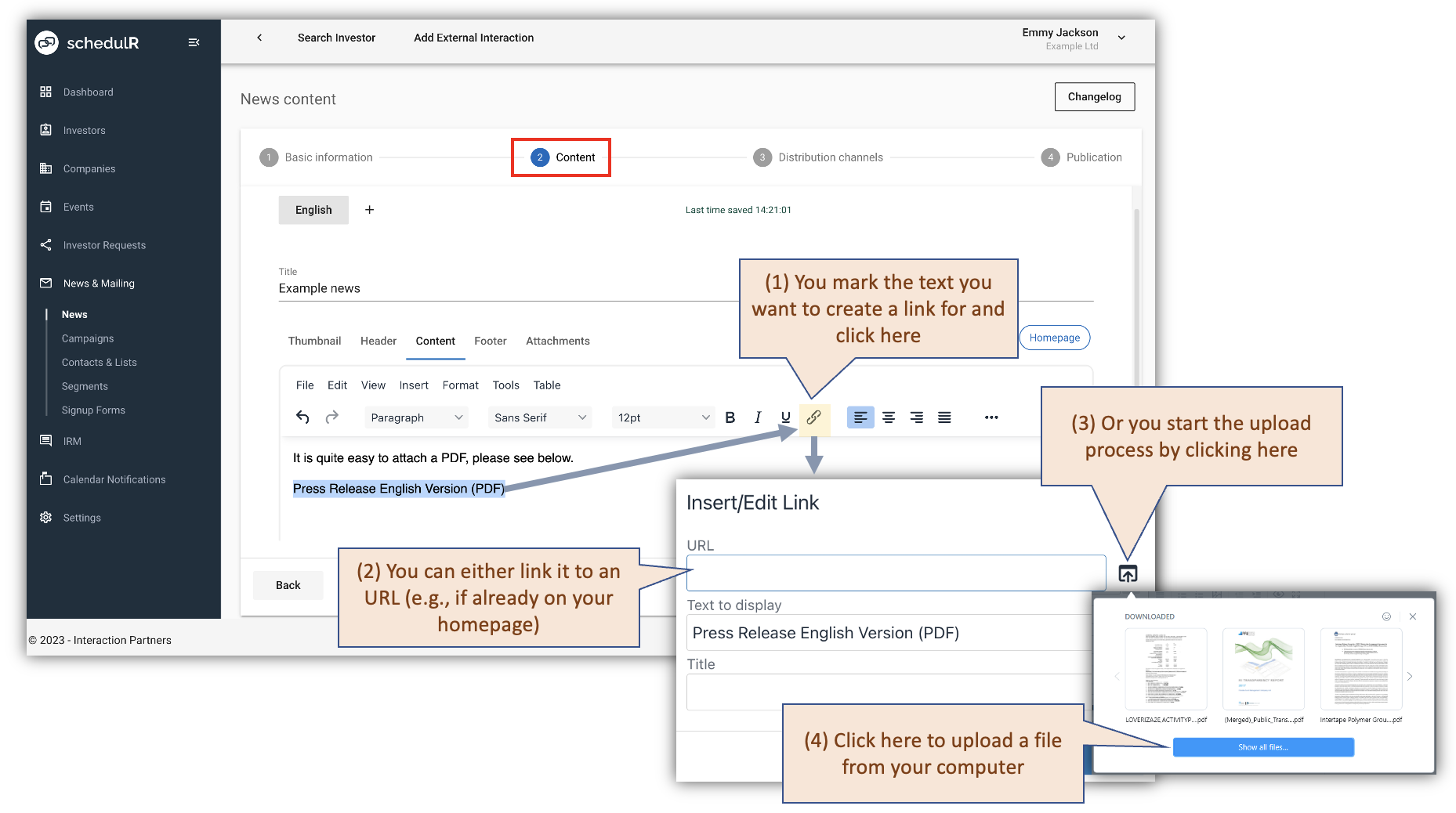 Figure 9.3 – News – URLs / PDFs